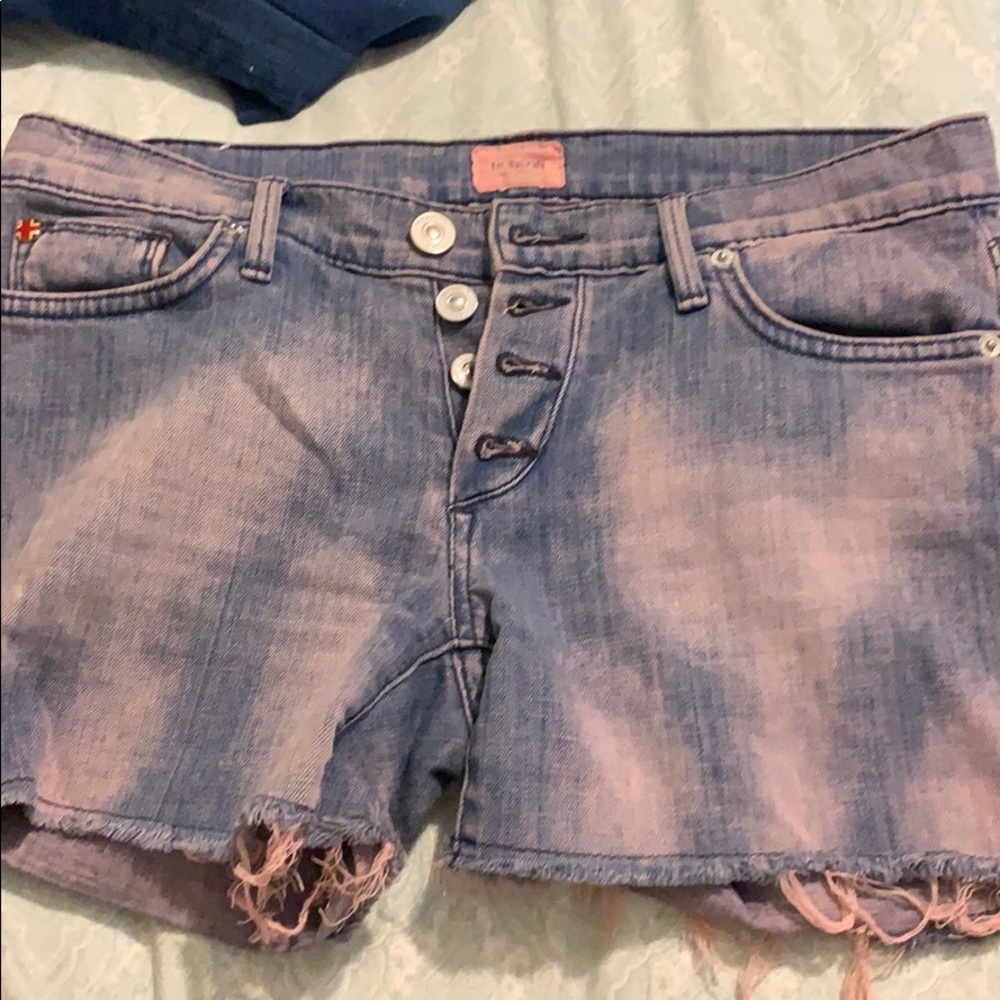 Hudson funky purple denim shorts